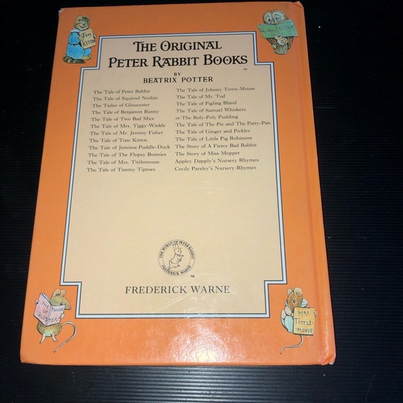 The Tale of Benjamin Bunny' by Beatrix Potter 1992.good shape - Picture 2 of 11